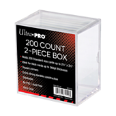 Ultra Pro - 2-Piece 200 Count Clear Card Storage Box