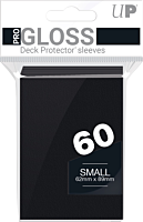 Ultra Pro - Black PRO-Gloss Small Deck Protector Sleeves (60 Count)