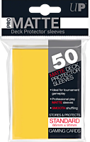 Ultra Pro - Yellow Non-Glare Pro-Matte Standard Deck Protector Sleeves (50 Count)