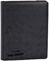 Ultra Pro - Black Premium Leatherette 9-Pocket PRO-Binder Card Album