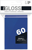 Ultra Pro - Blue PRO-Gloss Small Deck Protector Sleeves (60 Count)