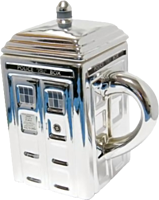 Doctor Who - TARDIS Mug with Lid (Silver)