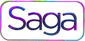 Saga - Rainbow Logo Enamel Pin